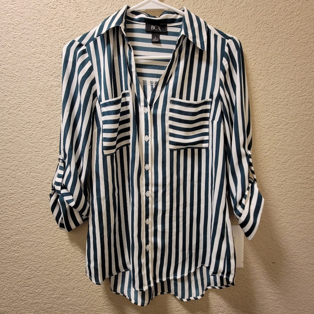 BCX striped blouse